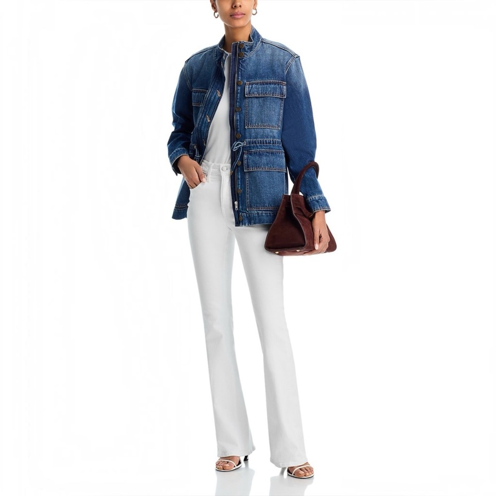 NEW VERONICA BEARD Beverly Skinny-Flare Jeans White Size 29 NWT